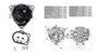 Imagen de ALTERNADOR VW 15180/15190/8150/9150 90A 12V
